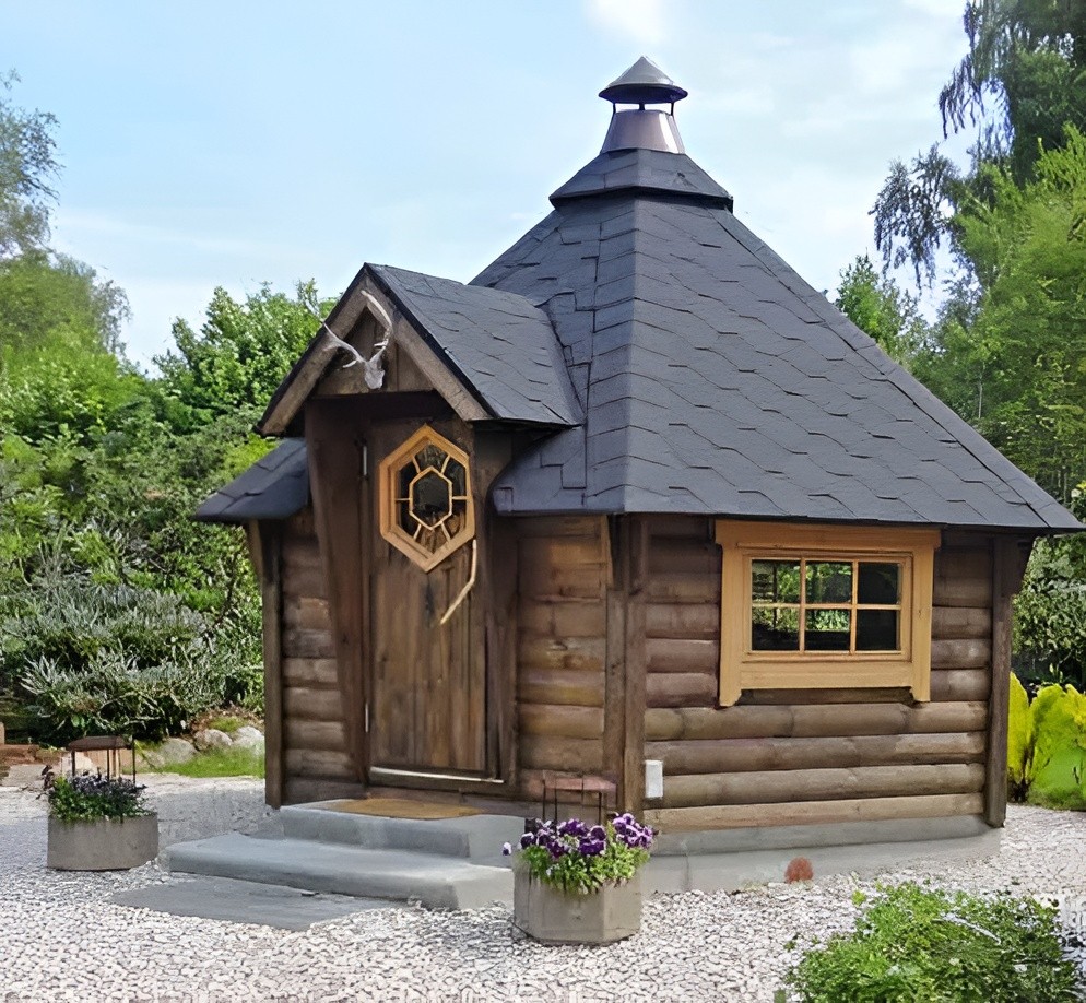 Customized BBQ Hut with cushions